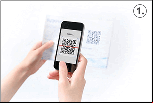 Scan the code with your device